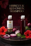 Hibiscus & Red Onion Shampoo – Anti-Greying Hair Growth Shampoo | 120ml