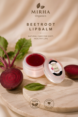 Beetroot Lip Balm – Natural Pink Lips, Pigmentation & Dryness Relief | Mirha Organics